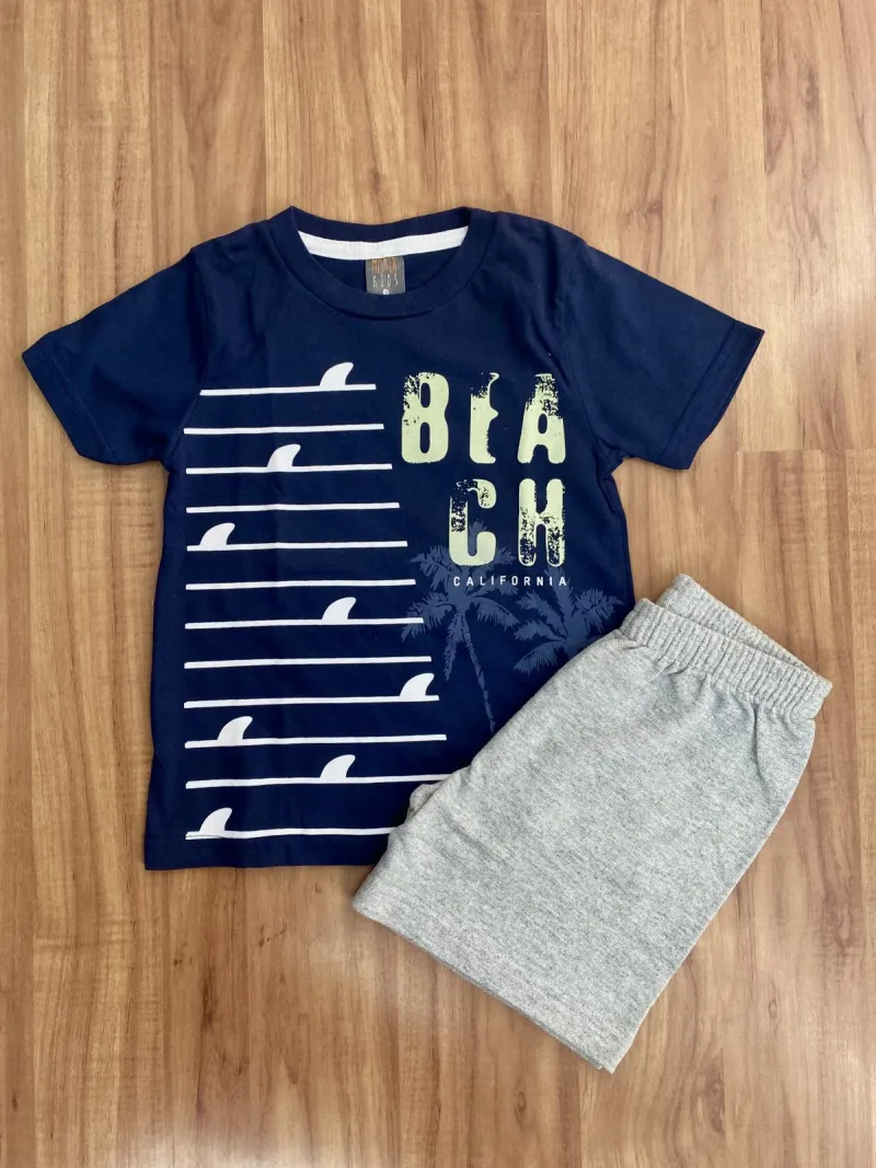 CONJUNTO MASCULINO INFANTIL SEM MANGA R150