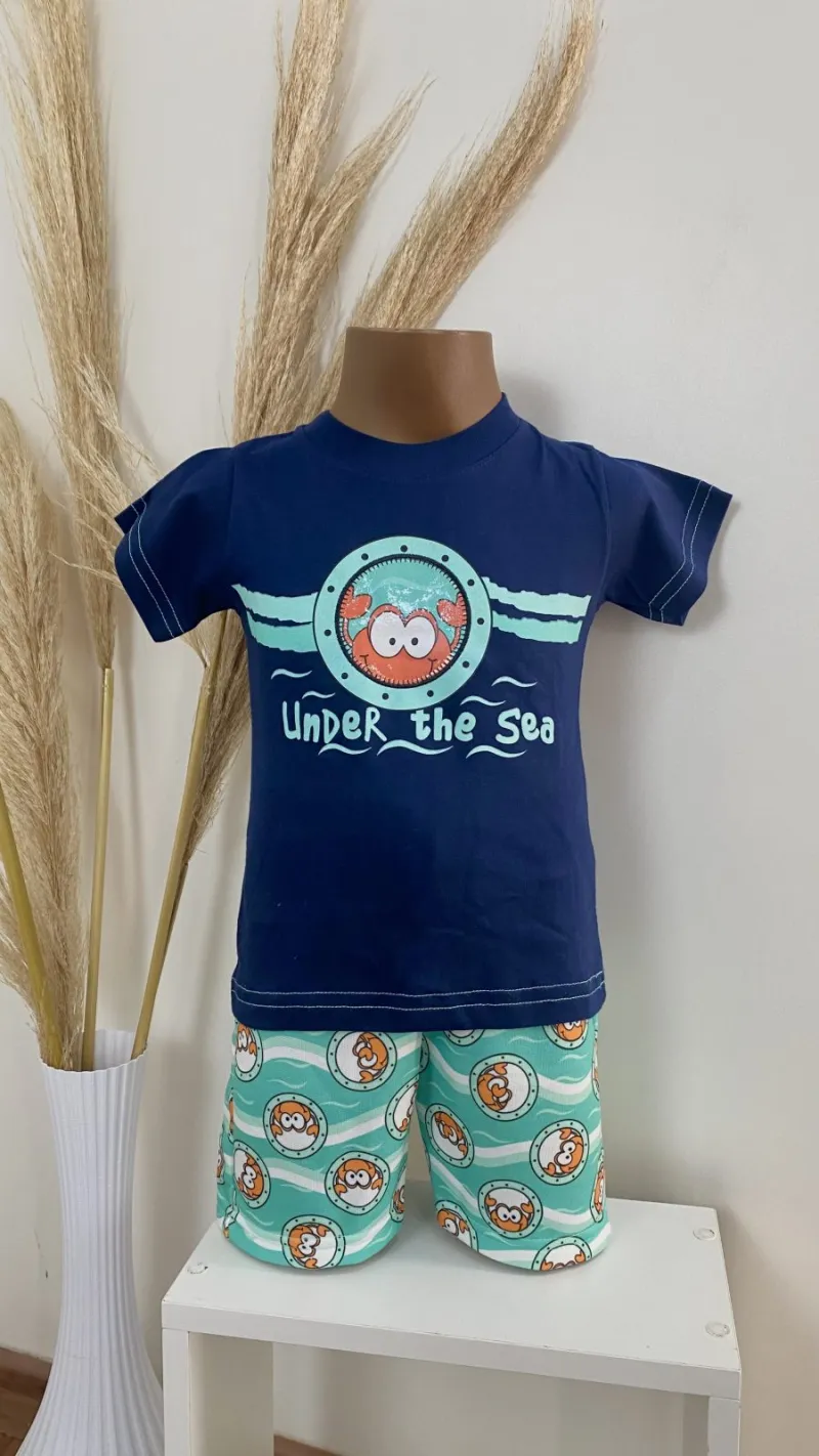 CONJUNTO MASCULINO INFANTIL SEM MANGA R114