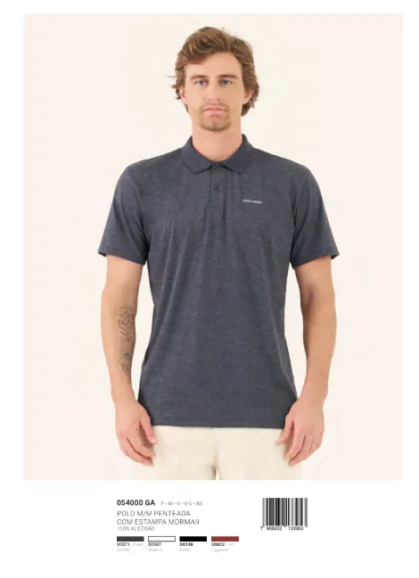 POLO MASCULINO SEM MANGA R112