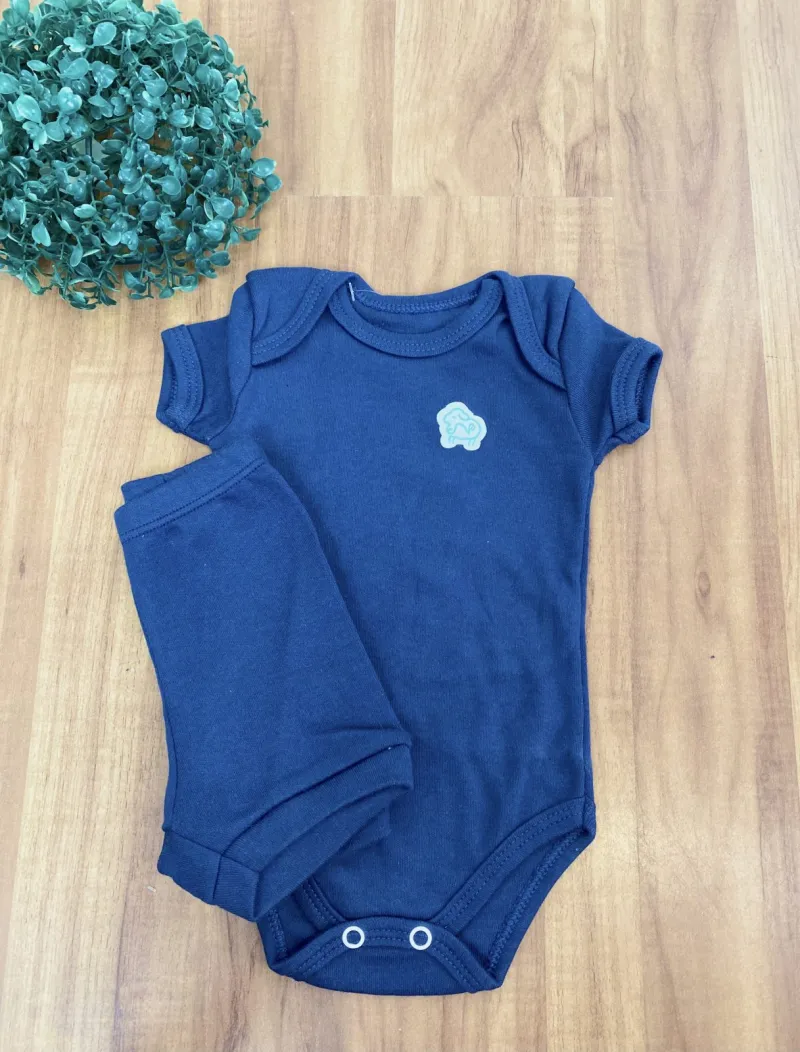 NOSSO BEBE — CONJUNTO MASCULINO INFANTIL BODY SEM MANGA+CALÇA