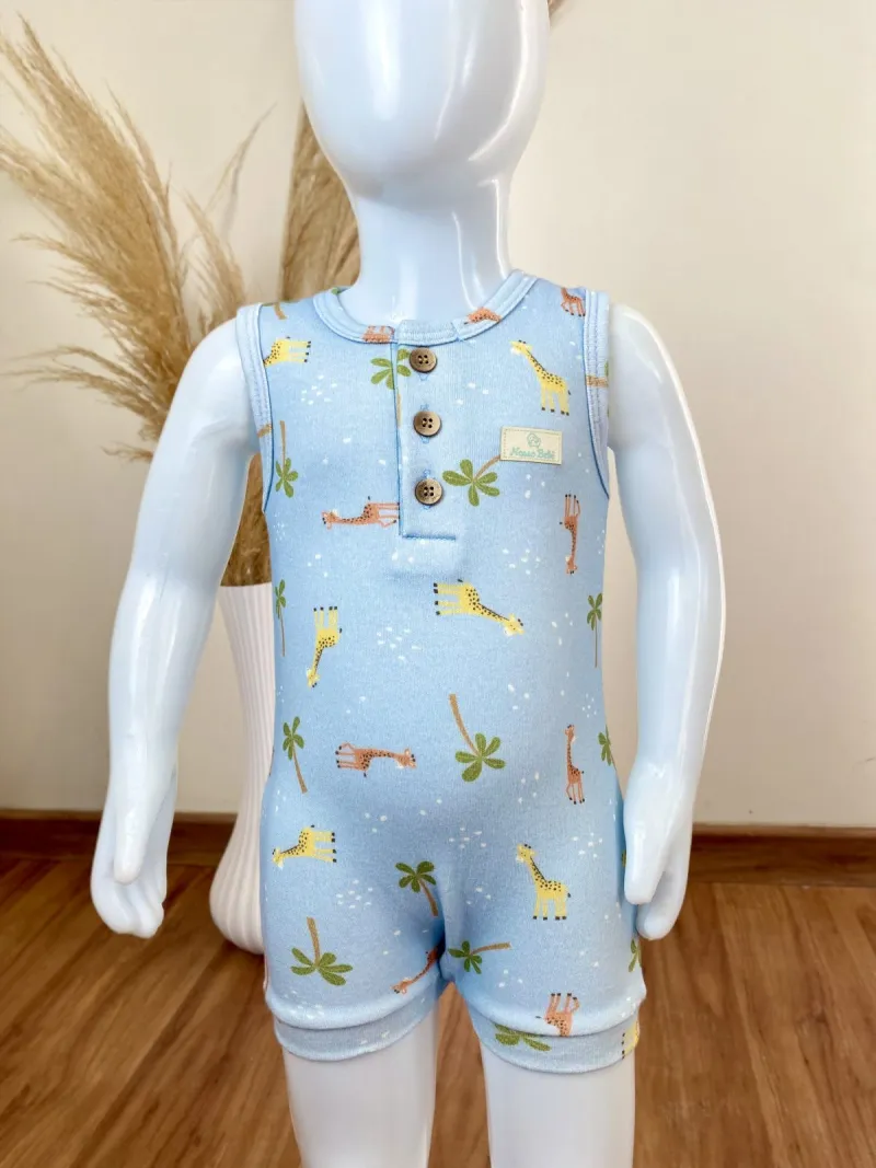 NOSSO BEBE — MACAQUINHO MASCULINO INS SEM MANGA