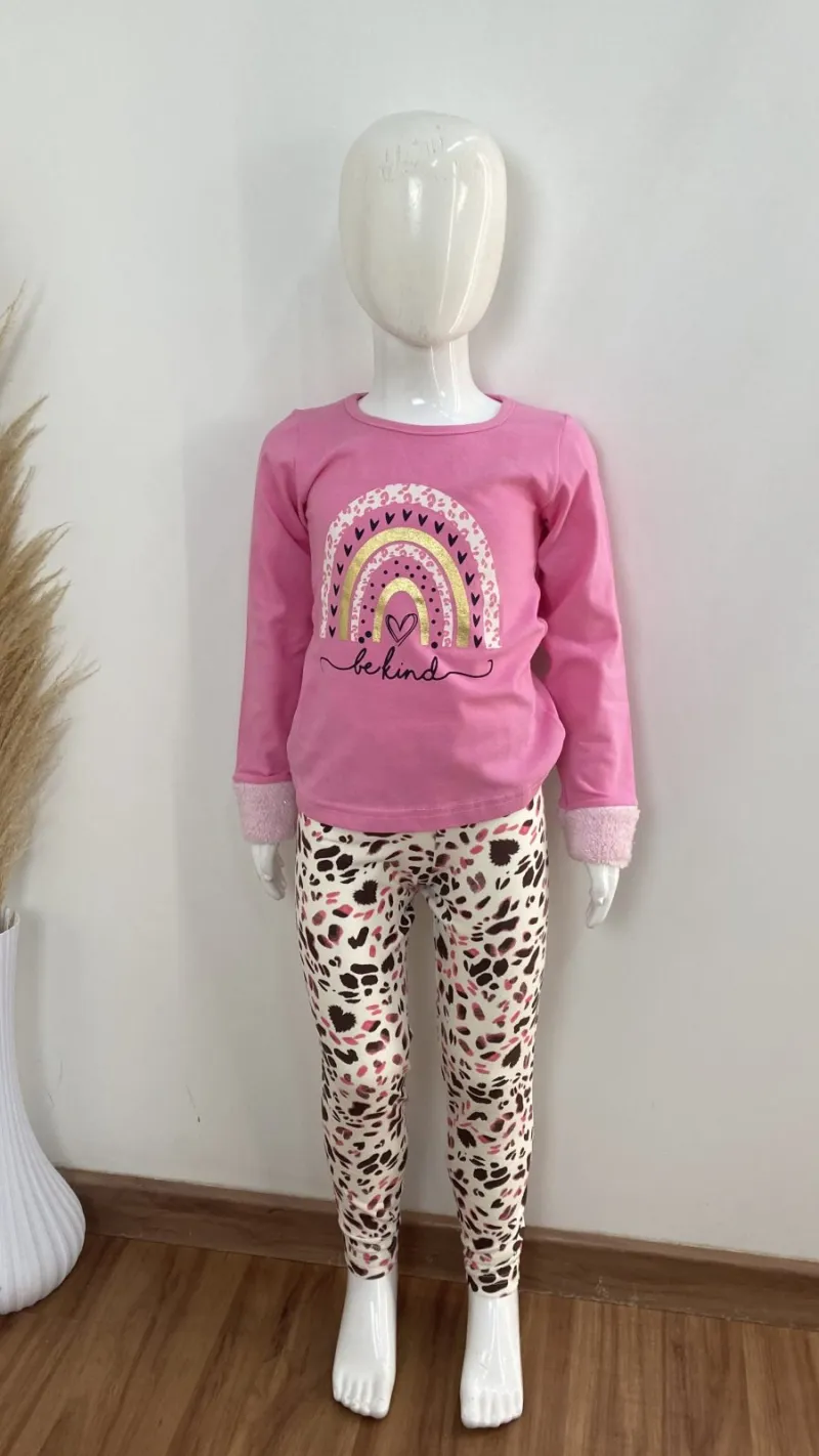 CONJUNTO FEMININO INFANTIL MANGA LONGA R130