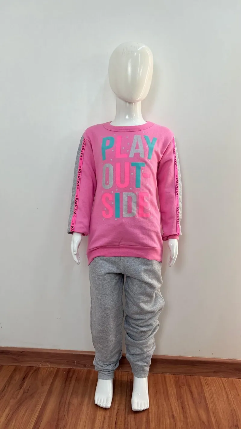 CONJUNTO FEMININO INFANTIL MANGA LONGA R130