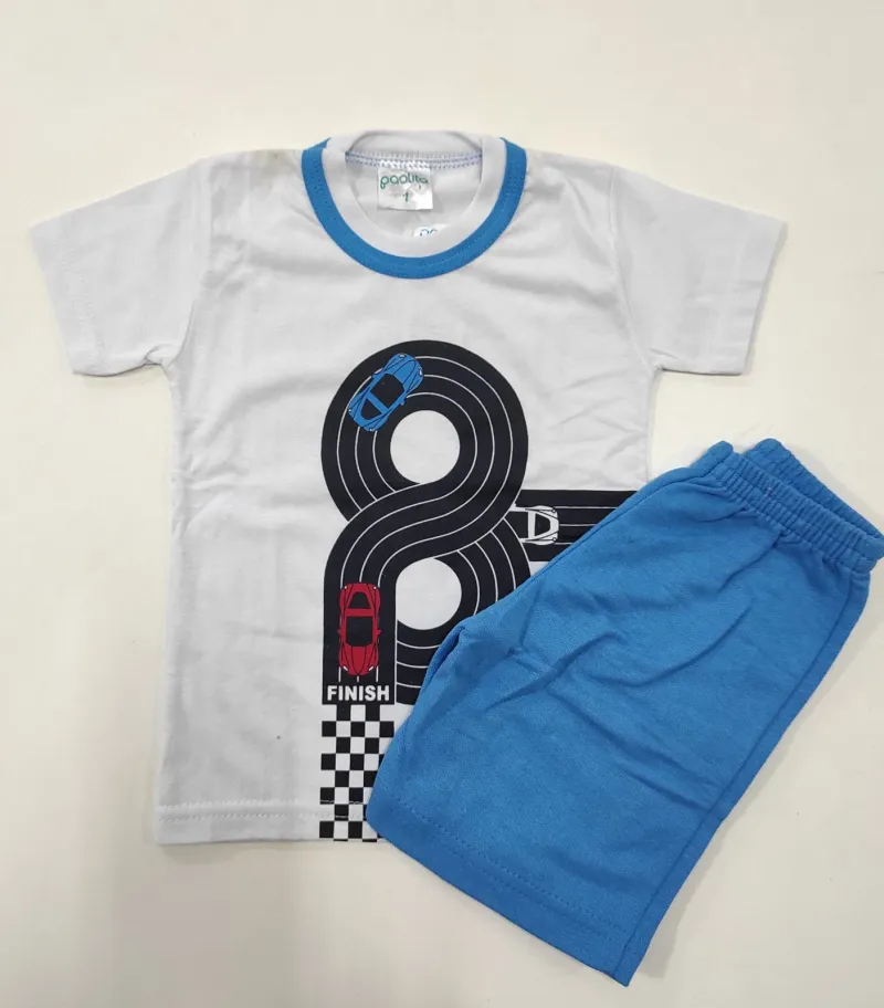 CONJUNTO MASCULINO INFANTIL SEM MANGA R130