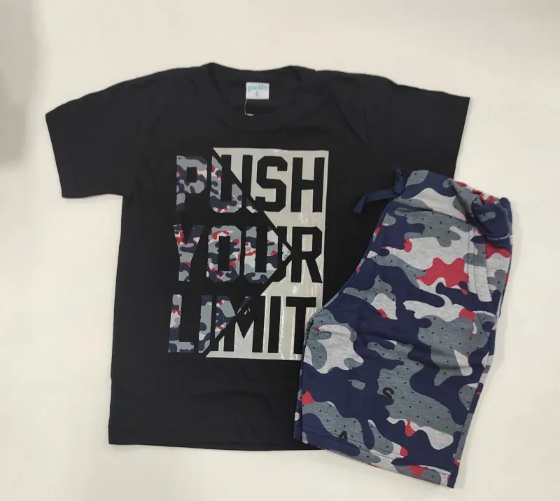CONJUNTO MASCULINO INFANTIL SEM MANGA R130