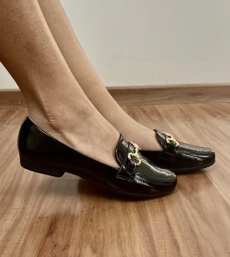 MOCASSIM FEMININO ADULTO VERNIZ