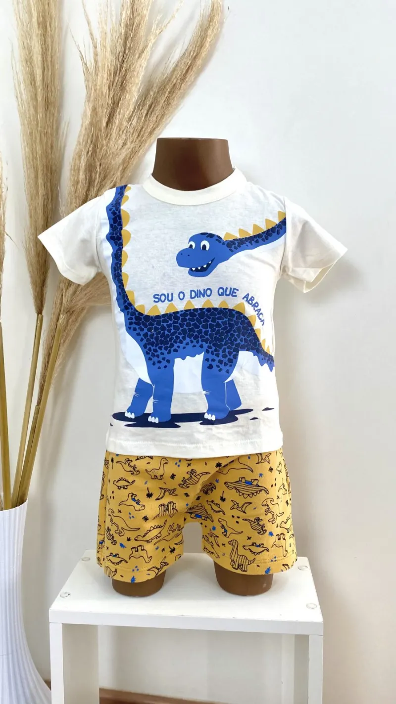 CONJUNTO MASCULINO INFANTIL SEM MANGA R01