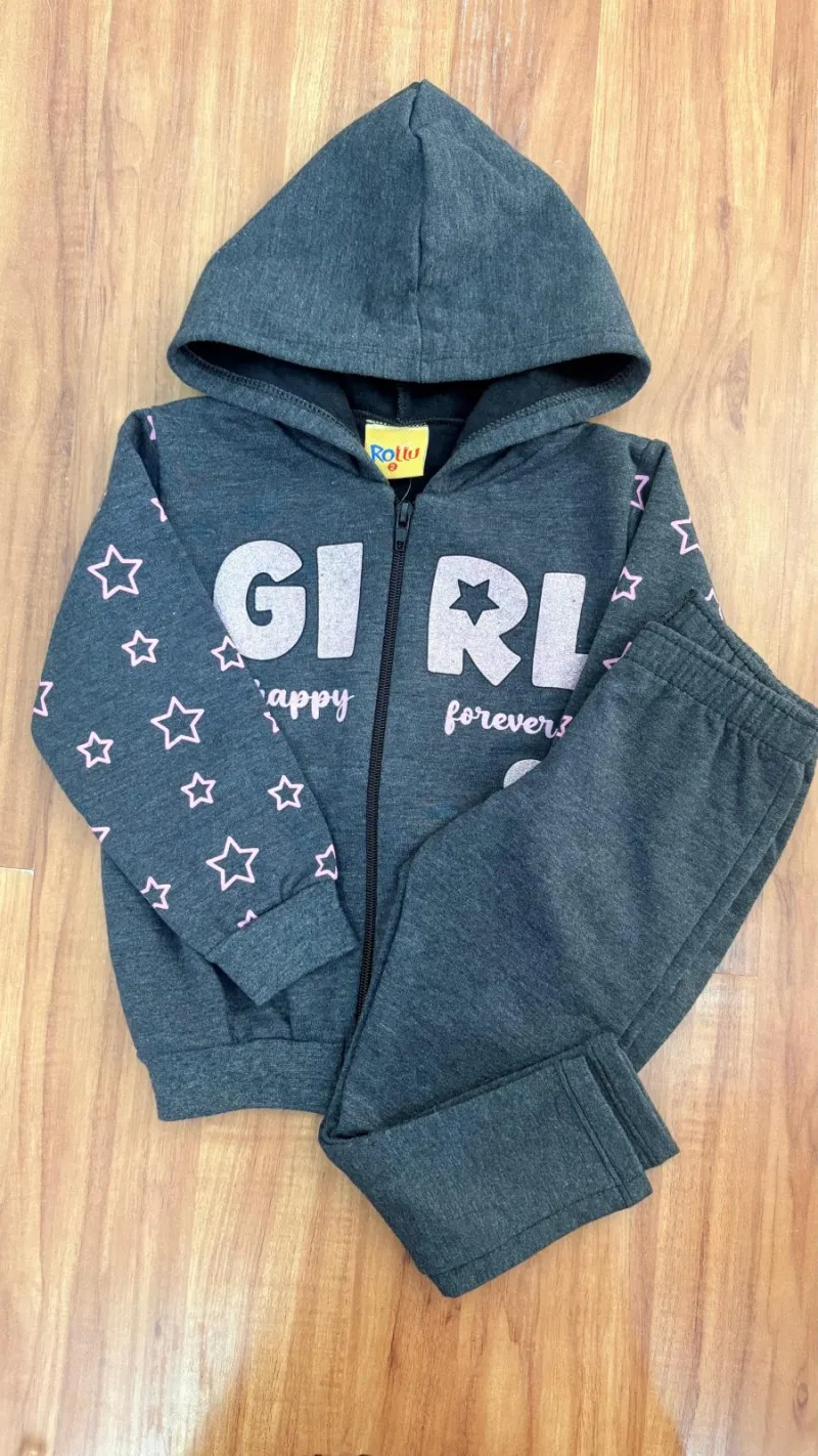 CONJUNTO FEMININO INFANTIL MOLETOM R01