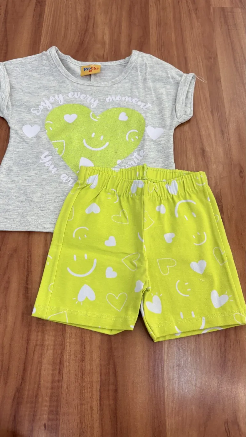 CONJUNTO FEMININO INFANTIL SEM MANGA R01