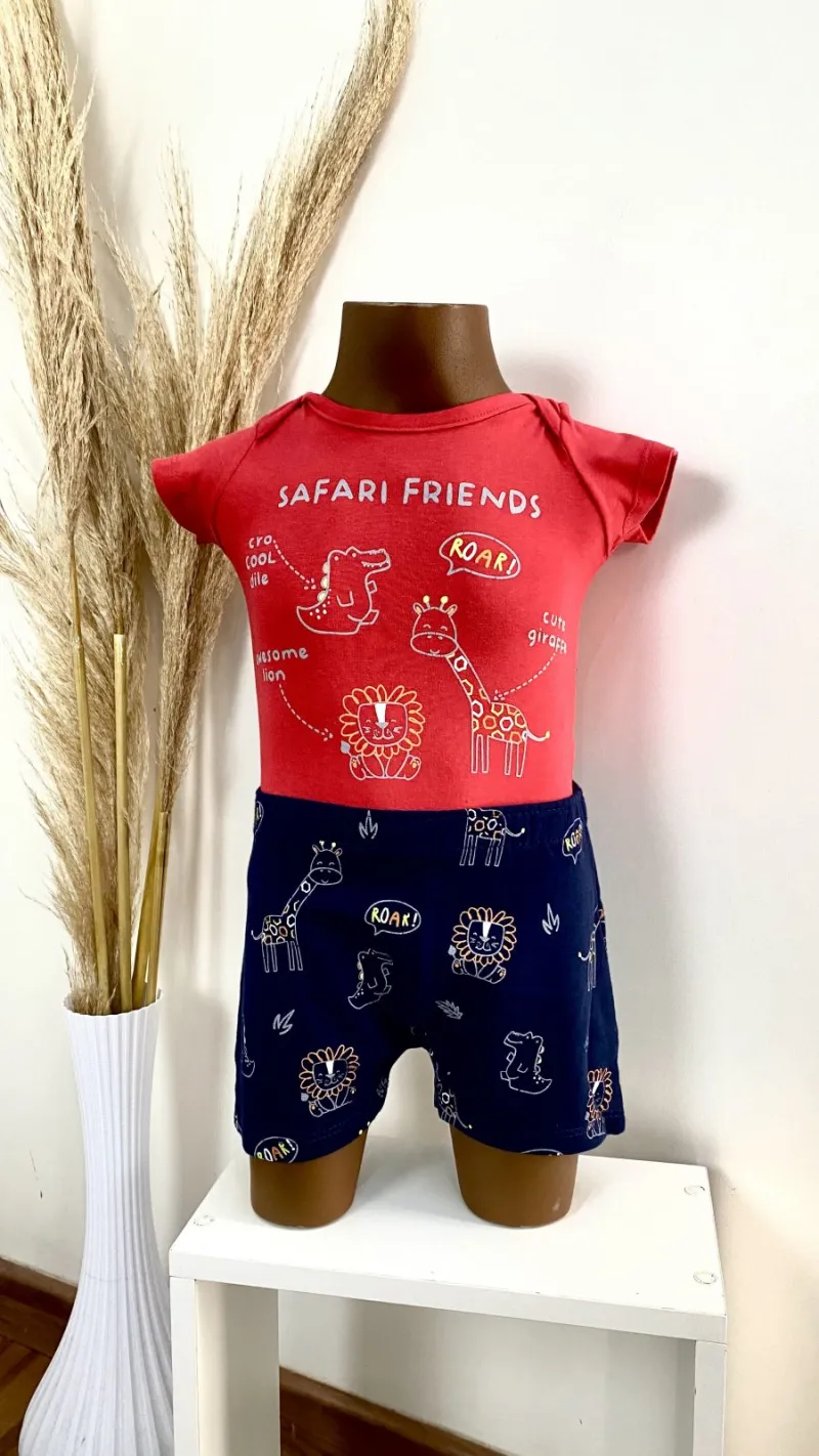 CONJUNTO MASCULINO INFANTIL SEM MANGA R01