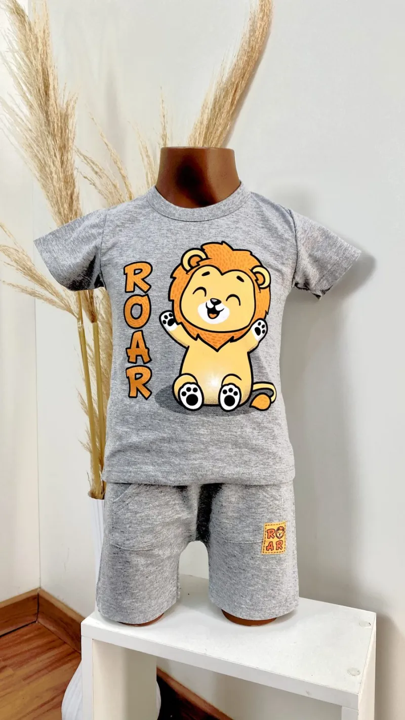 CONJUNTO MASCULINO INFANTIL SEM MANGA+SHORT R01