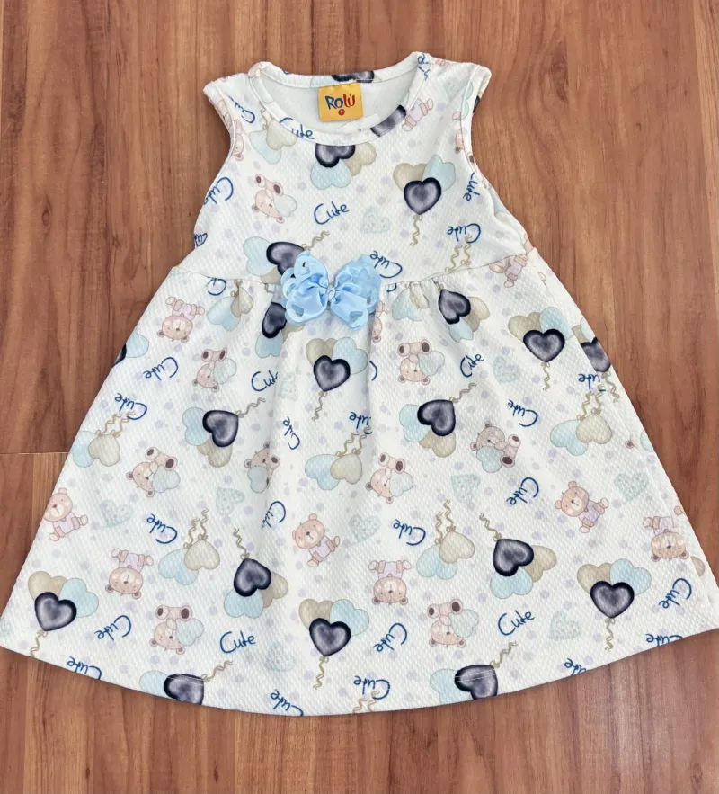 VESTIDO FEMININO INFANTIL SM ROLU