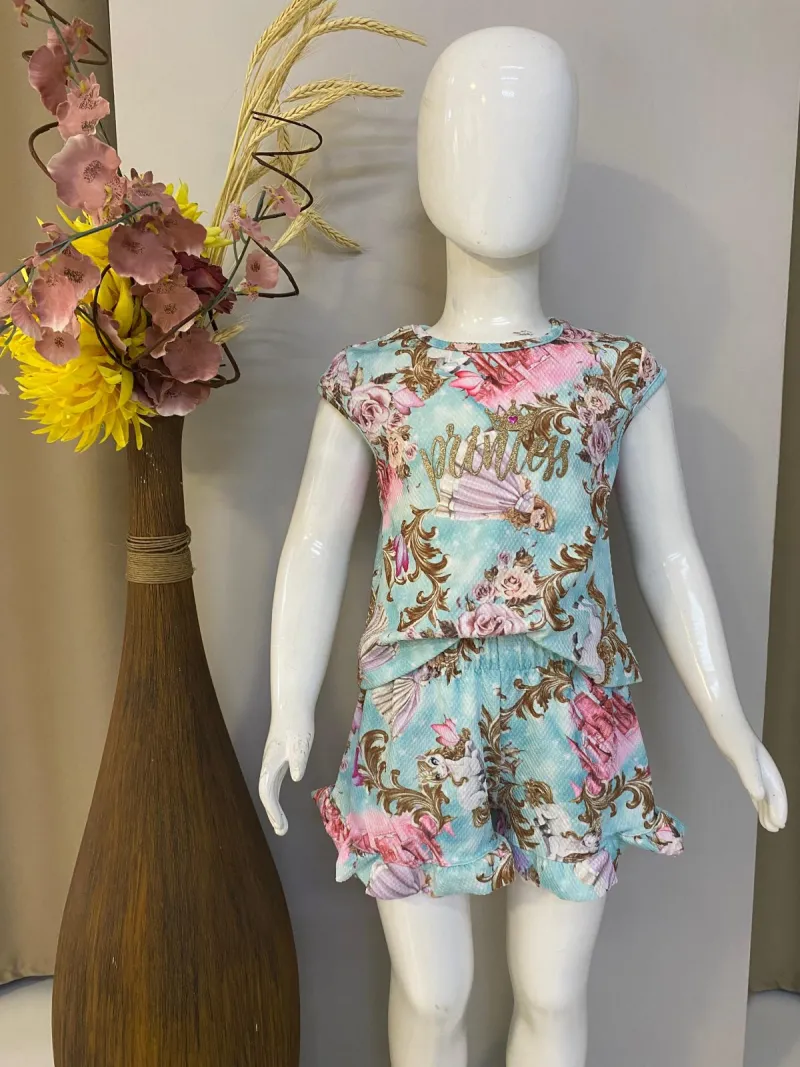 CONJUNTO FEMININO INFANTIL SEM MANGA R01