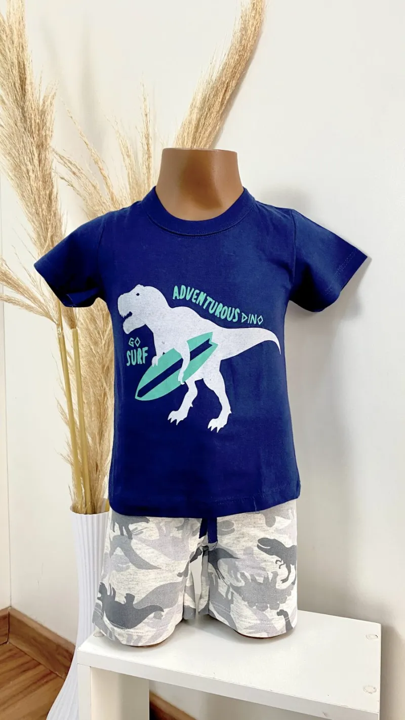 CONJUNTO MASCULINO INFANTIL SEM MANGA R01