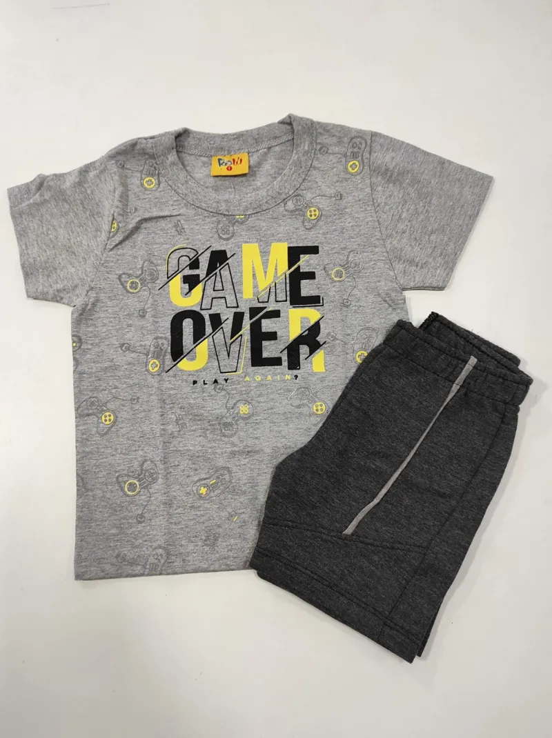 CONJUNTO MASCULINO INFANTIL SEM MANGA R01