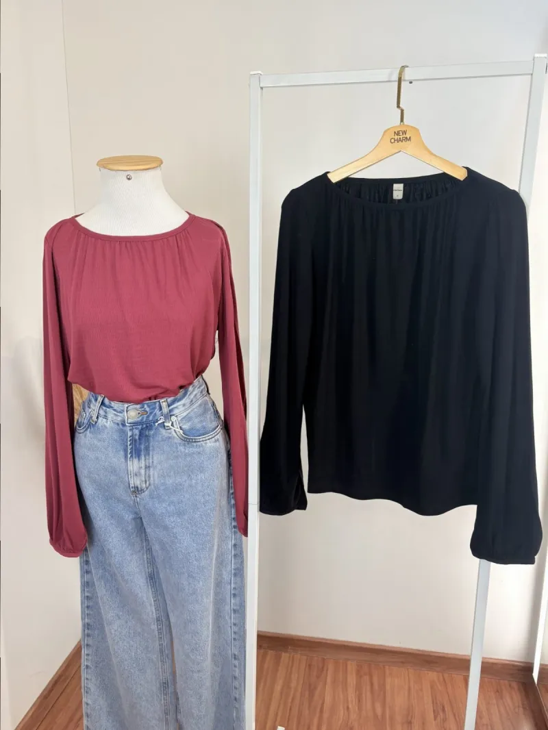 BLUSA FEMININO ADULTO MANGA LONGA