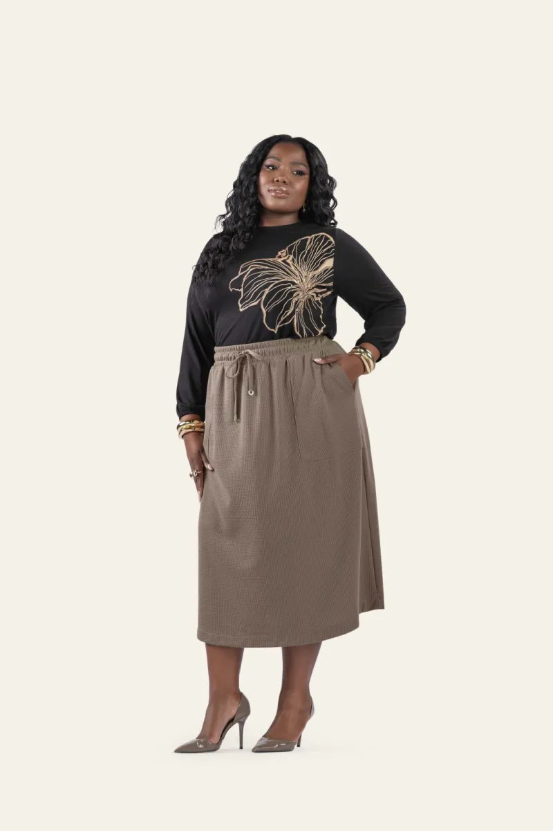 SECRET GLAM — SAIA FEMININO ADULTO MIDI