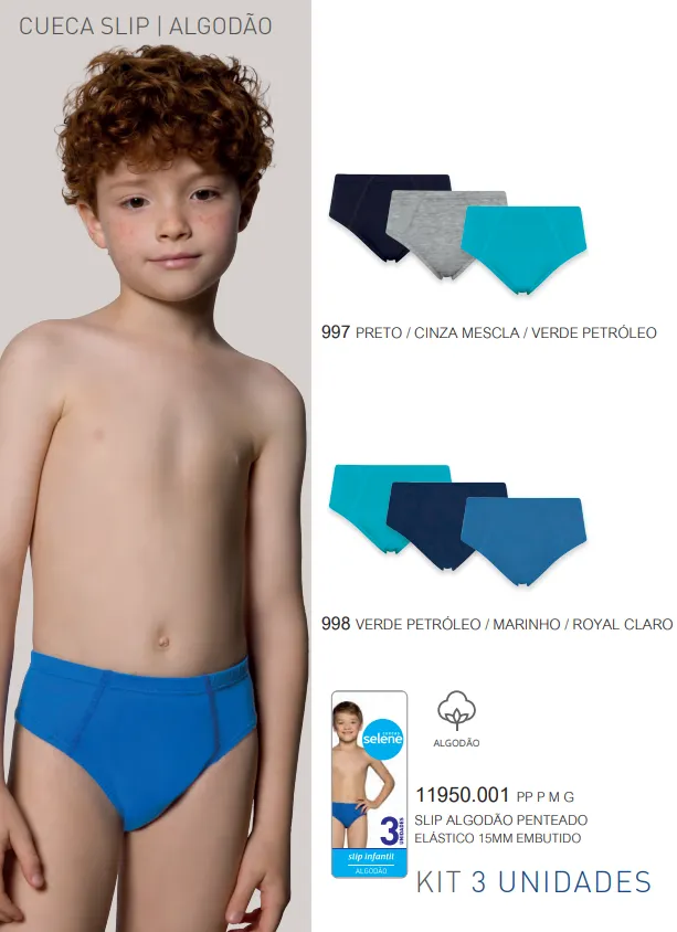 KIT CUECA INF SLIP SELENE