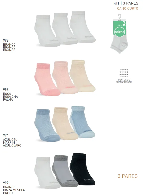 KIT MEIA MASCULINO BABY C/3