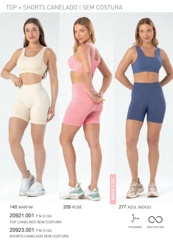 TOP FEMININO ADULTO FITNESS CNLD S/COSTURA