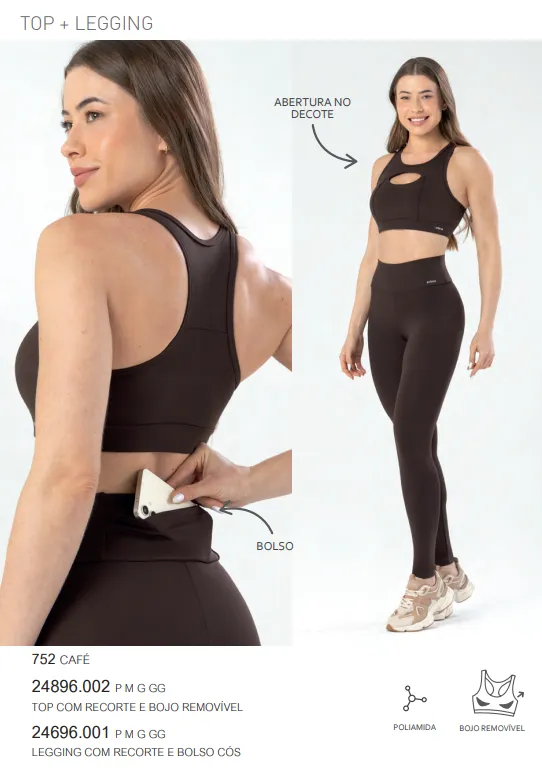 LEGGING FEMININO ADULTO FITNESS