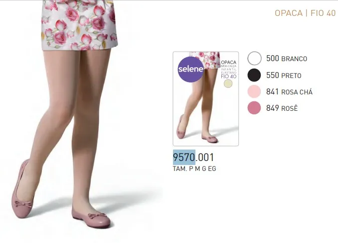 MEIA CALÇA INFANTIL OPC FIO40