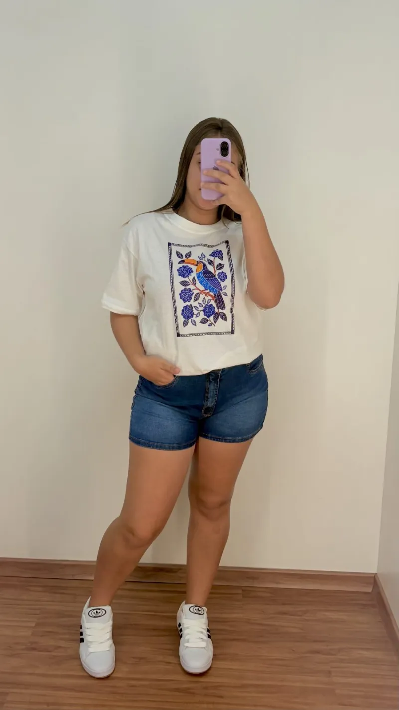 SHORTS FEMININO ADULTO CURTO