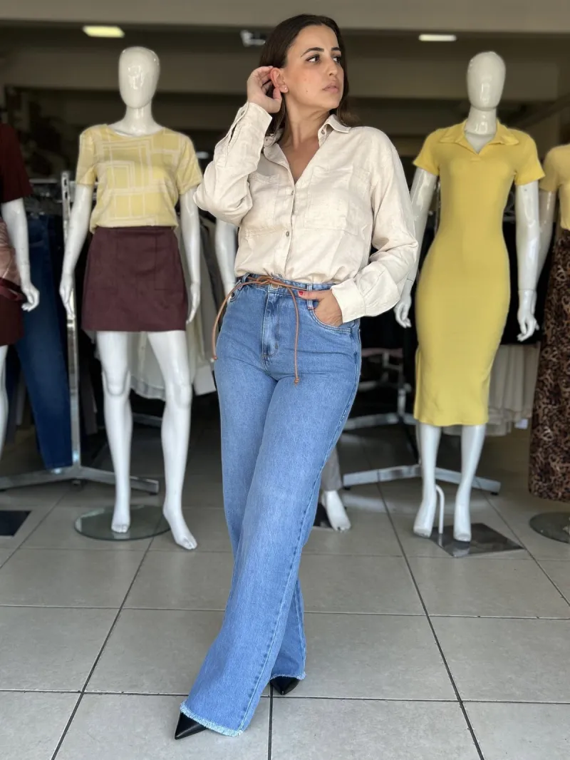 CALÇA FEMININO ADULTO WIDE LEG