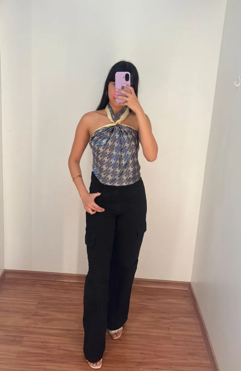 CALÇA FEMININO ADULTO WIDE LEG LEG CARGO