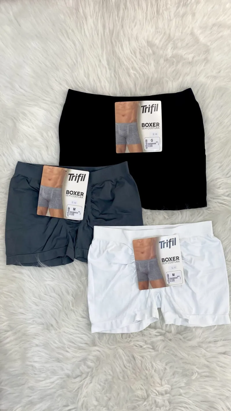 CUECA BOXER S/COSTURA