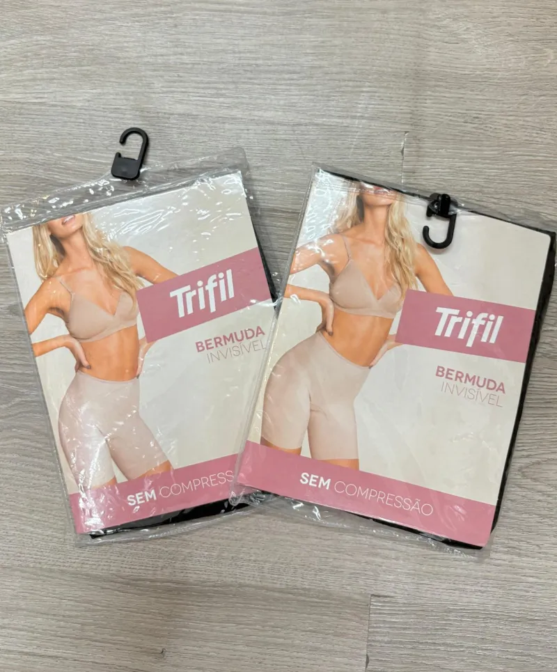 BERMUDA FEMININO ADULTO INVISIVEL