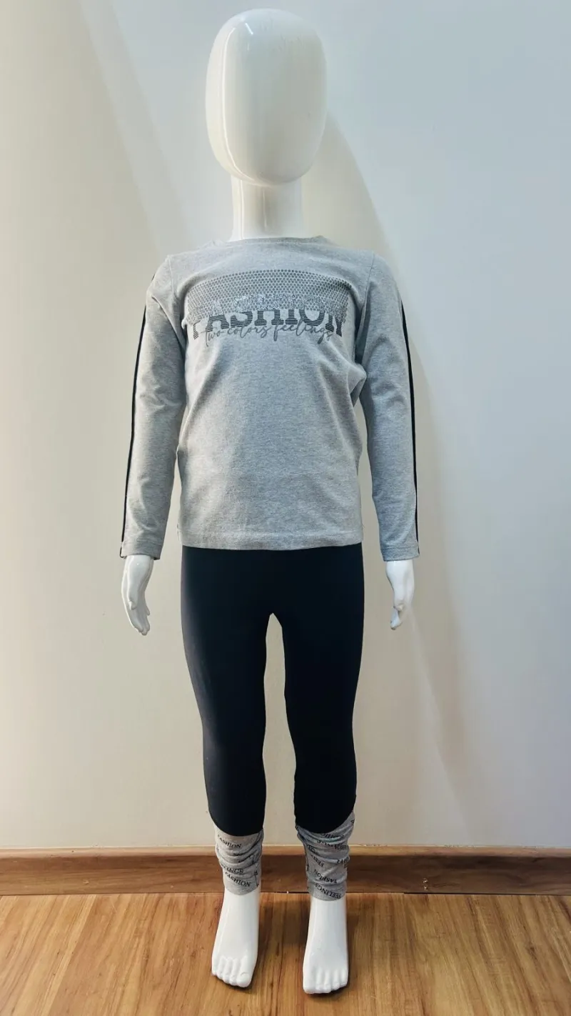 CONJUNTO FEMININO INFANTIL MANGA LONGA R02