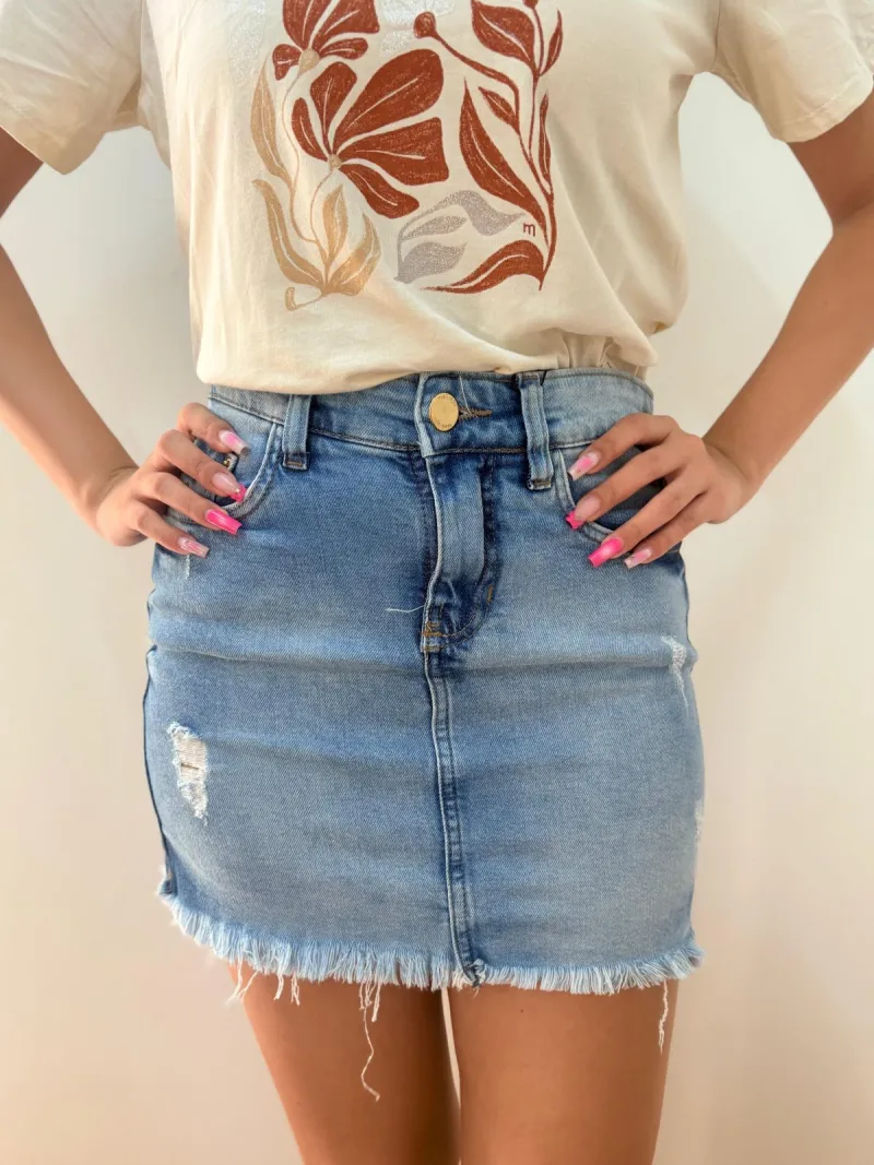 SAIA FEMININO CURTO MDIO R12