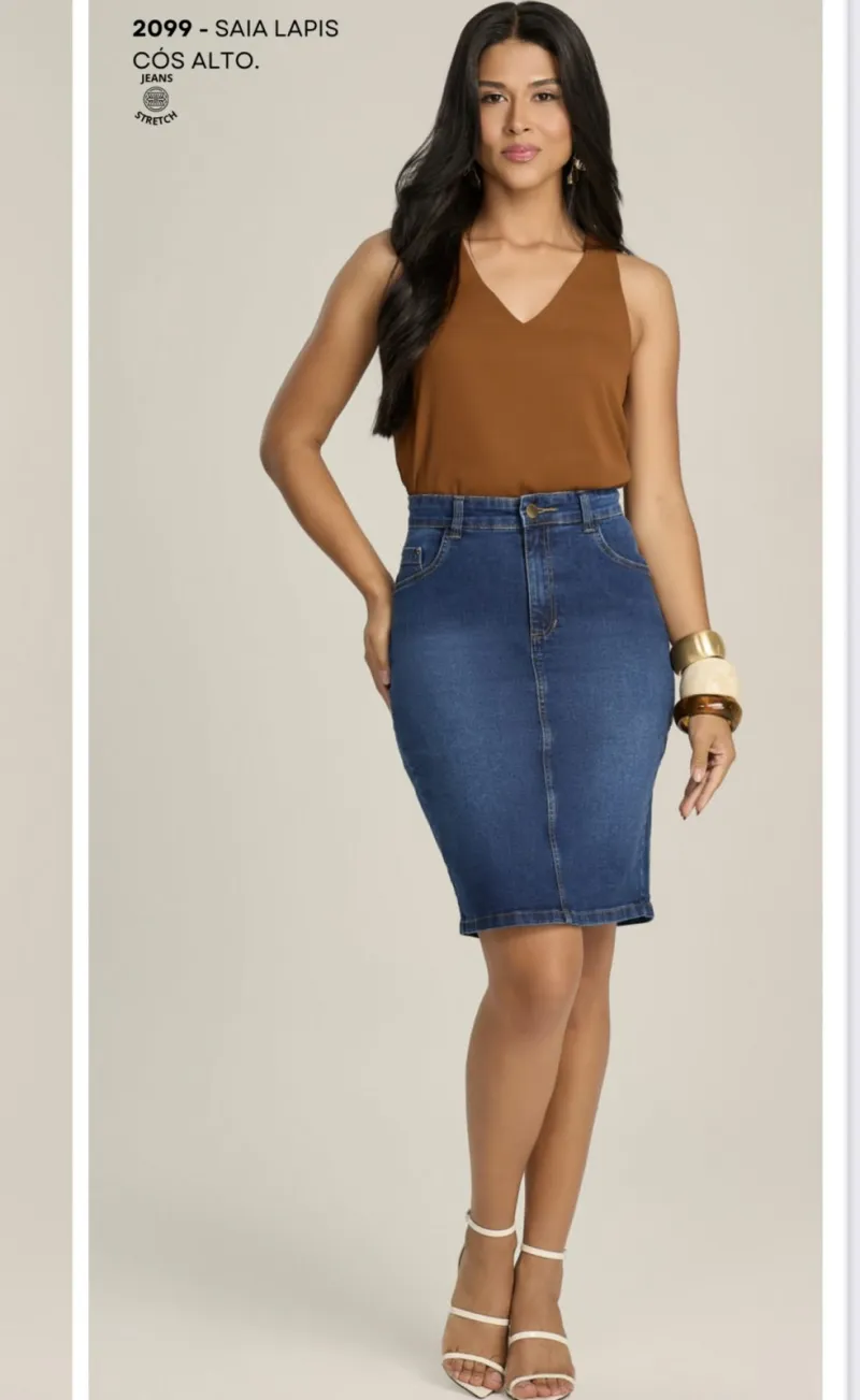SAIA FEMININO ADULTO LAPIS