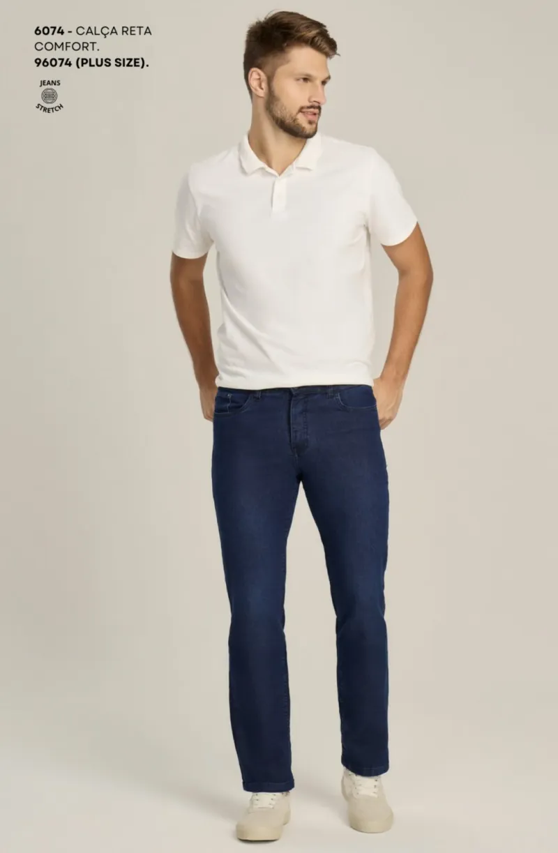 CALÇA MASCULINO ADULTO RETA