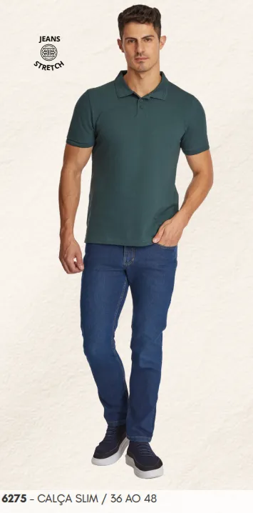 CALÇA MASCULINO ADULTO SLIM