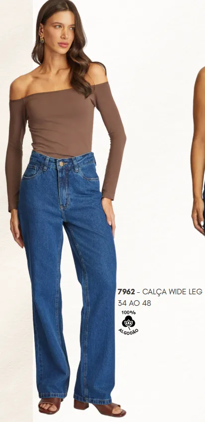 CALÇA FEMININO ADULTO WIDE LEG