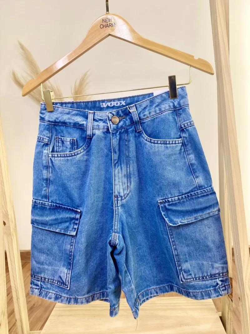 VOOX89 — BERMUDA FEMININO ADULTO CARGO
