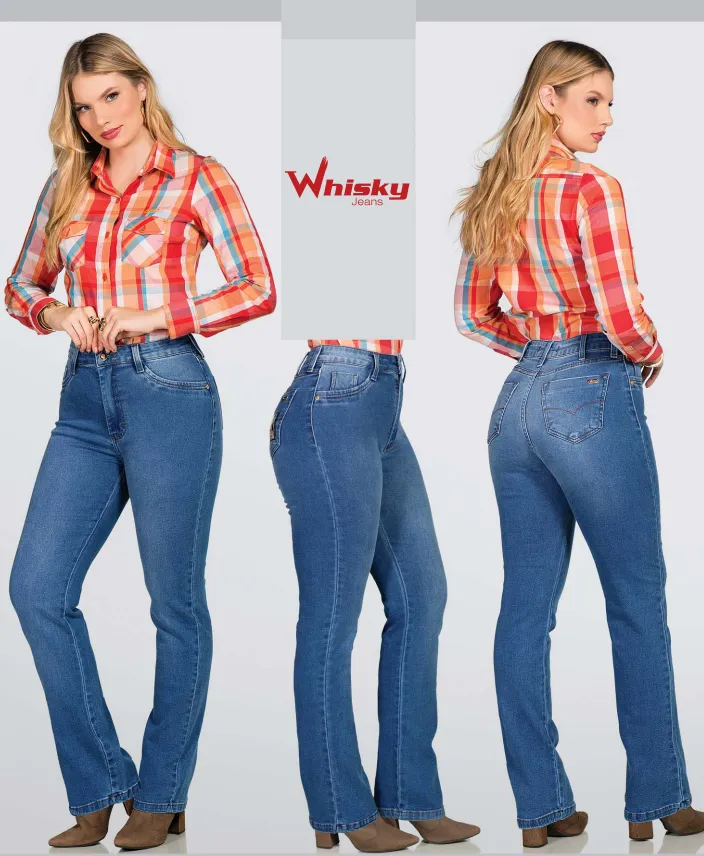 CALÇA FEMININO ADULTO RETA COUNTRY